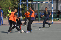 بالصور: دوري رياضي للمدارس الثانوية العربية في اللد تحت عنوان "لا للعنف"